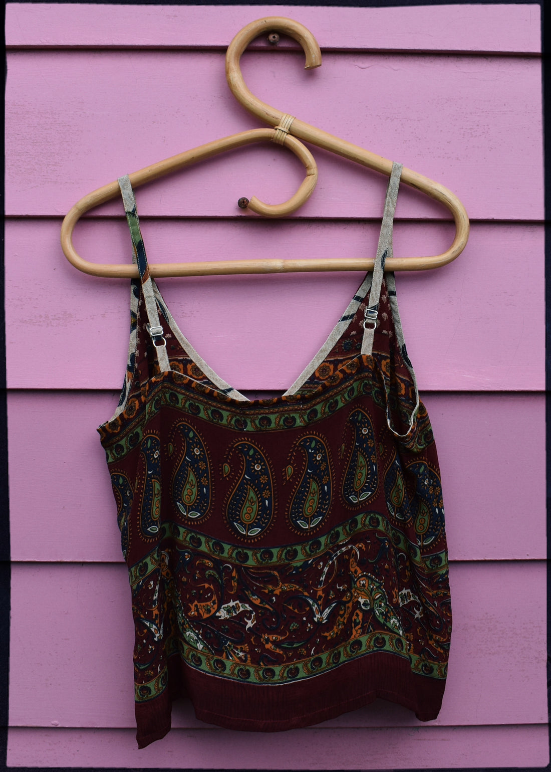 Reseda Silk Crepe Camisole Top ~ Arabian S
