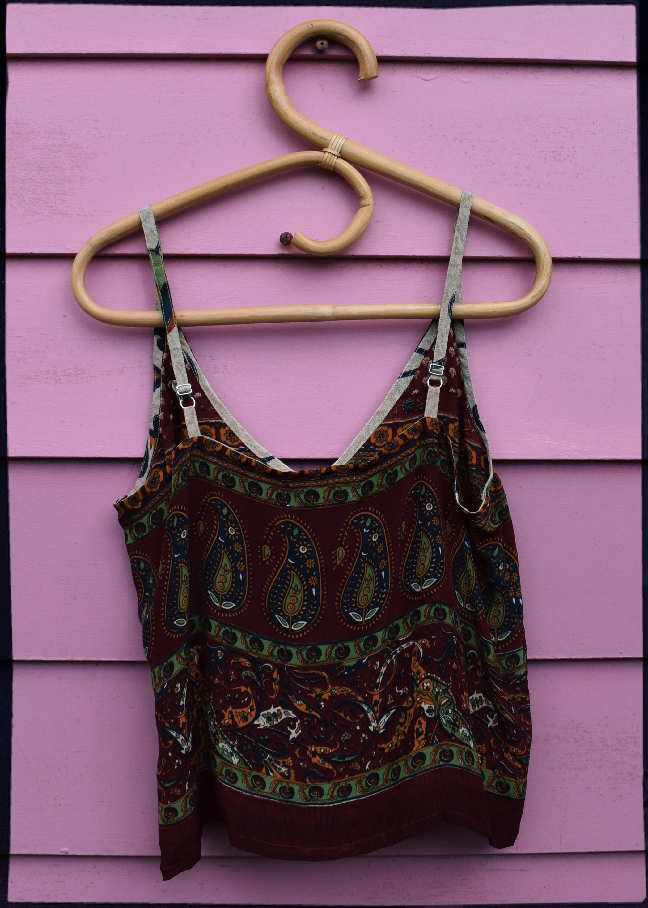 Reseda Silk Crepe Camisole Top ~ Arabian S