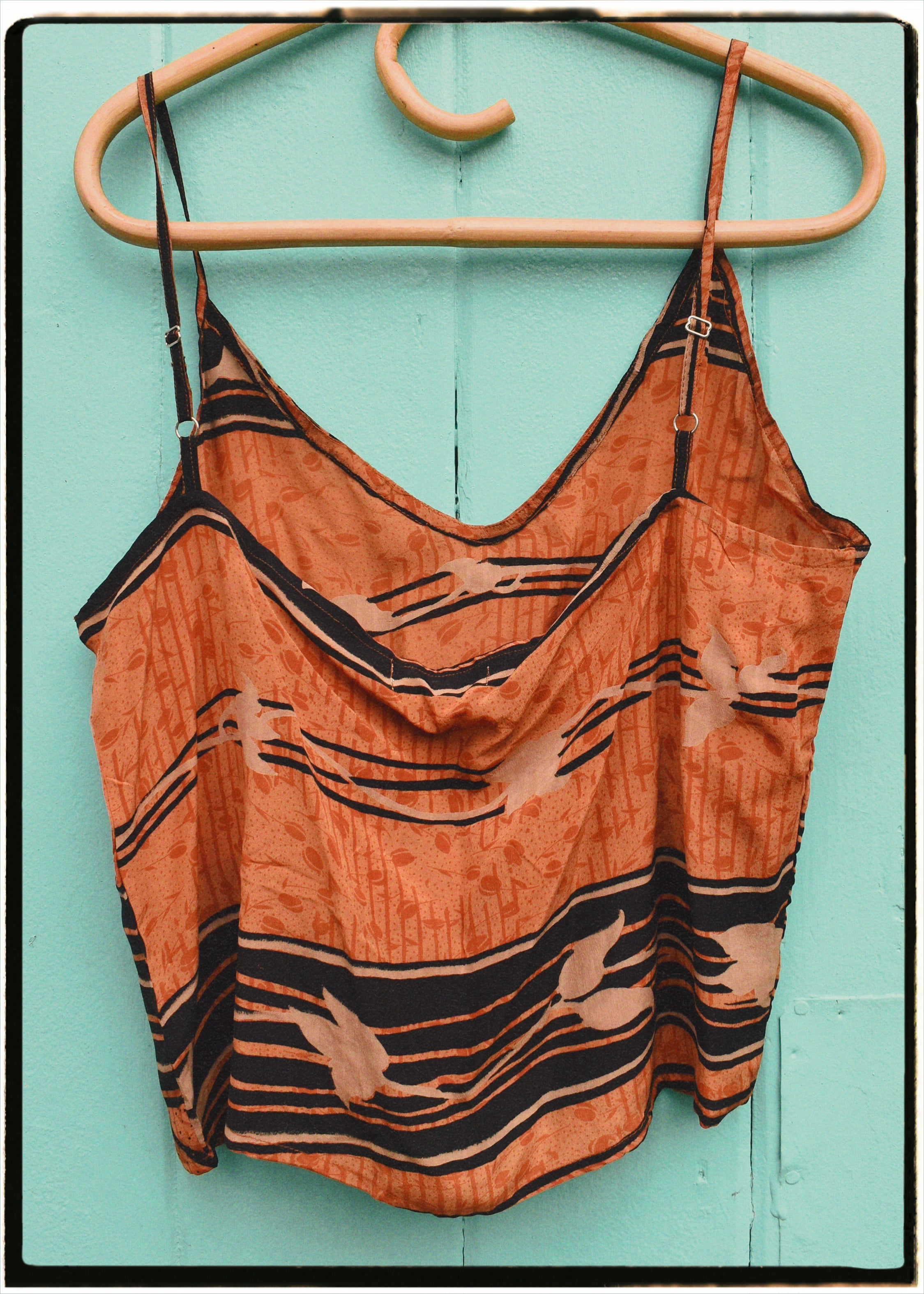 Reseda Silk Crepe Camisole Top ~ Autumn L