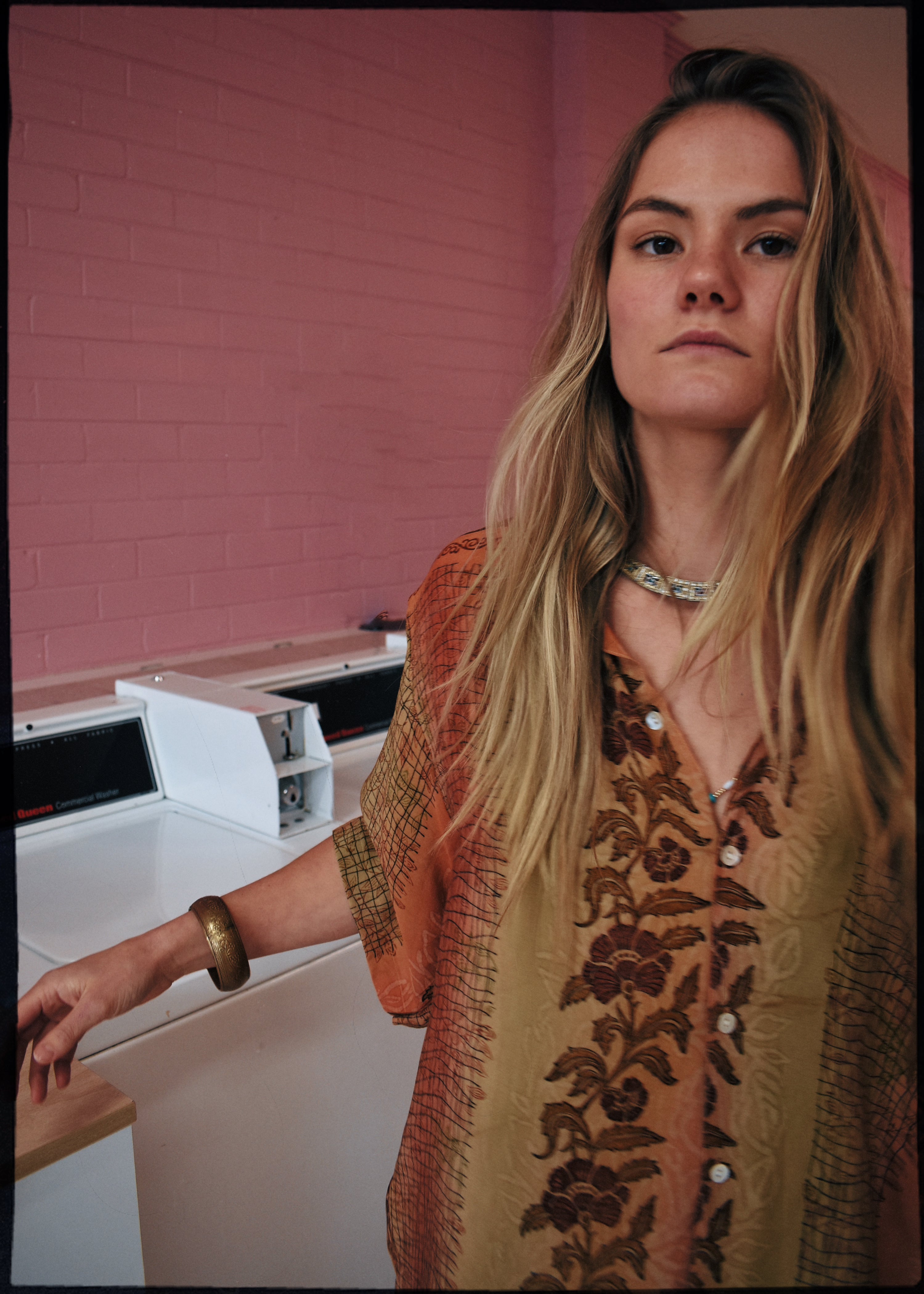 Astralagus Silk Crepe Oversized Shirt ~ Teaberry