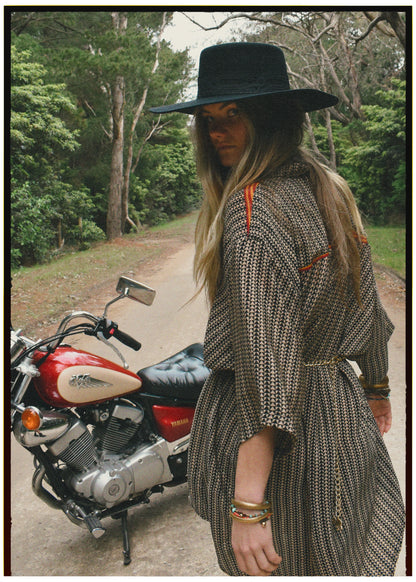 Astralagus Silk Crepe Oversized Shirt ~ Filigree