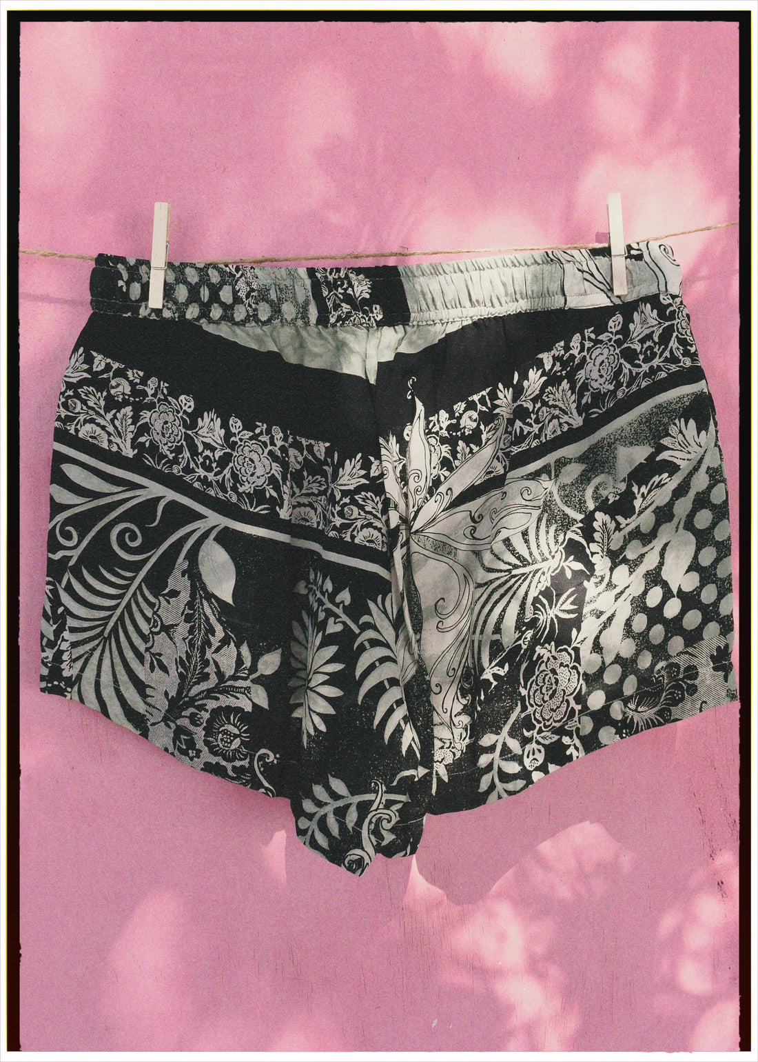 Fumaria Silk Shorts ~ Skylight L