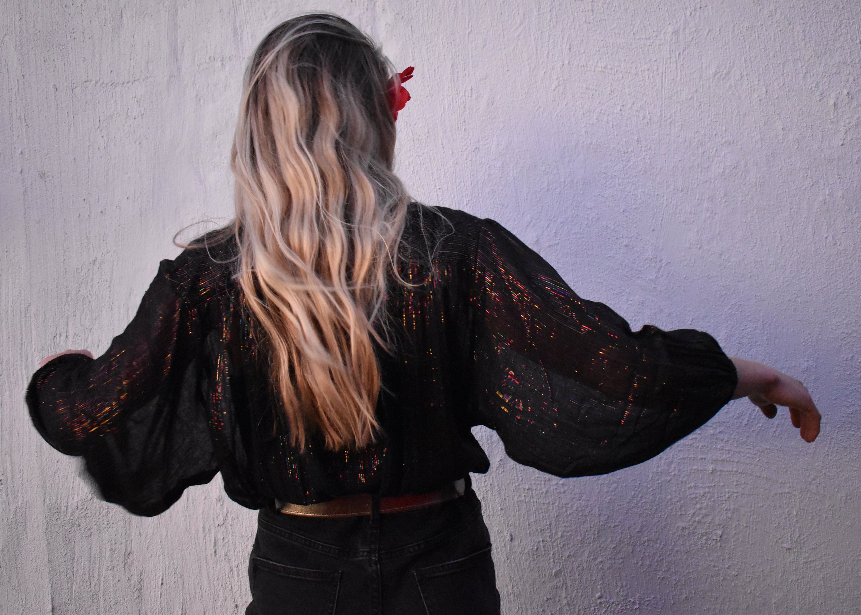 Phool quilted bodice hand block-print cotton muslin satin trim shirring elastic vintage bohemian hippy  boho chic chasing Unicorns Spell and the gypsy lurex rainbow pinstripe black Indian 