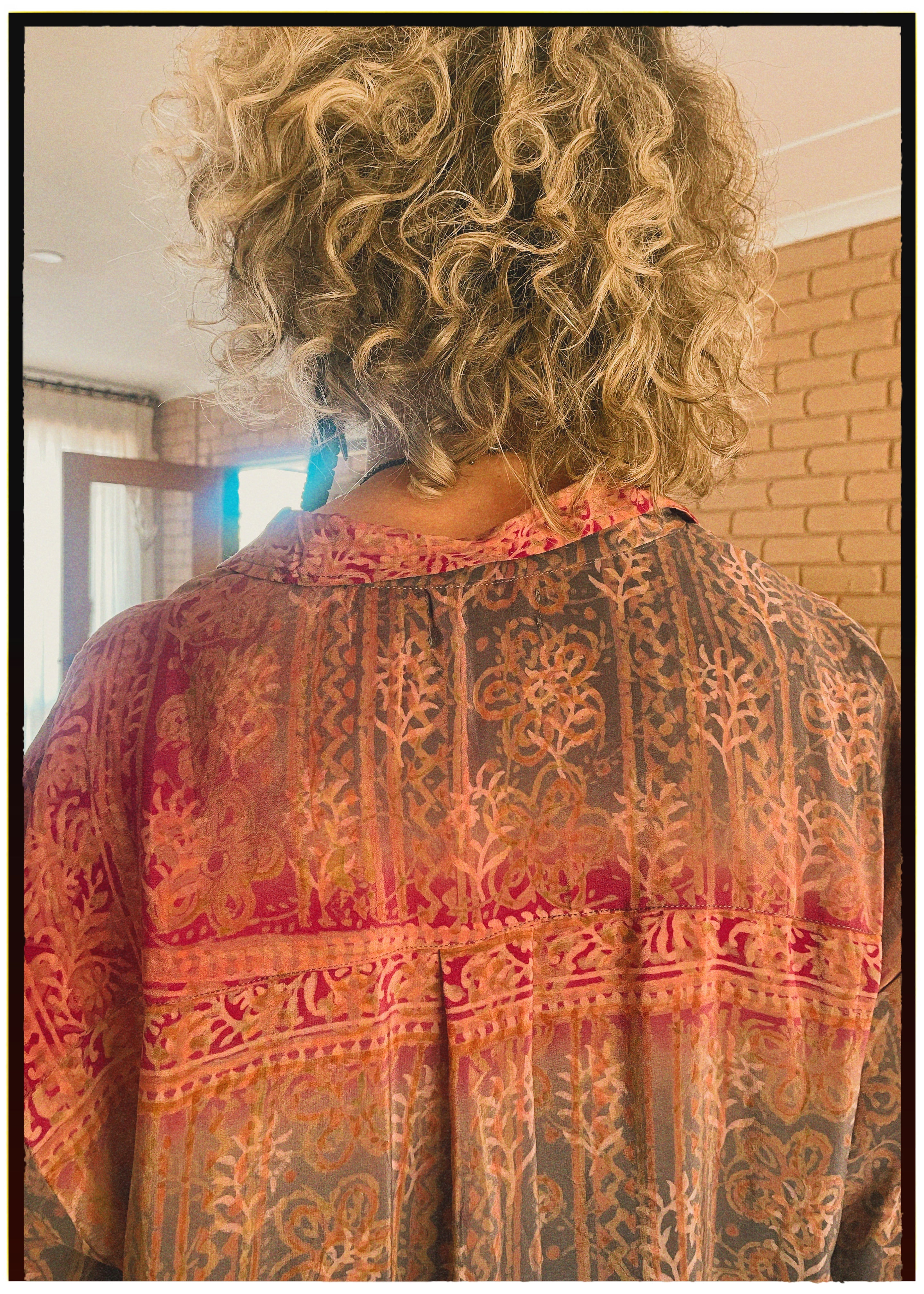 Astralagus Silk Crepe Oversized Shirt ~ Dove