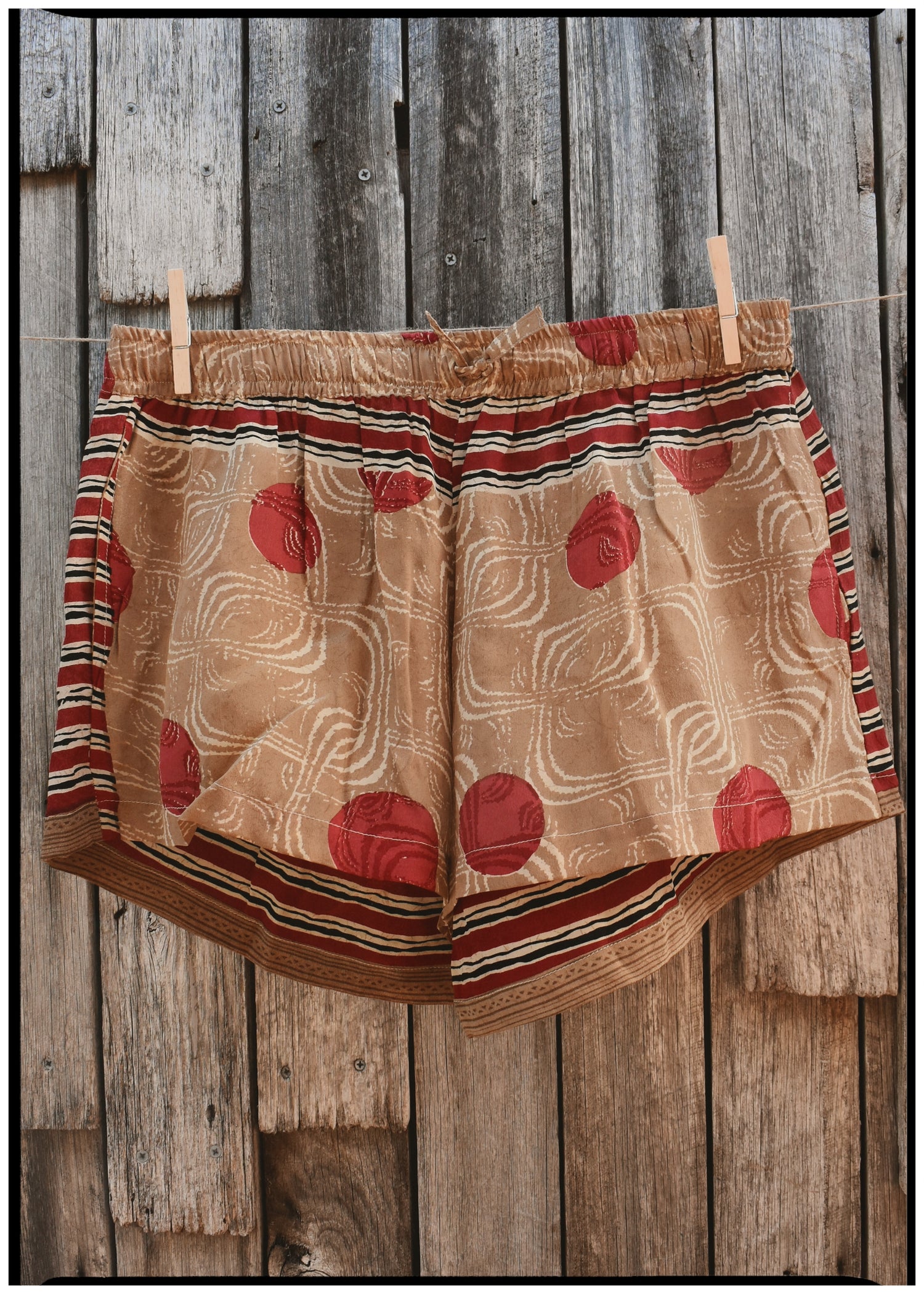 Fumaria Silk Shorts ~ Arabian XL