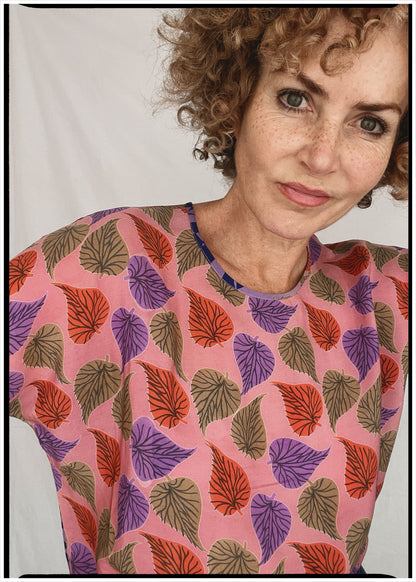 Viola Silk Crepe T-Shirt ~ Chateau S