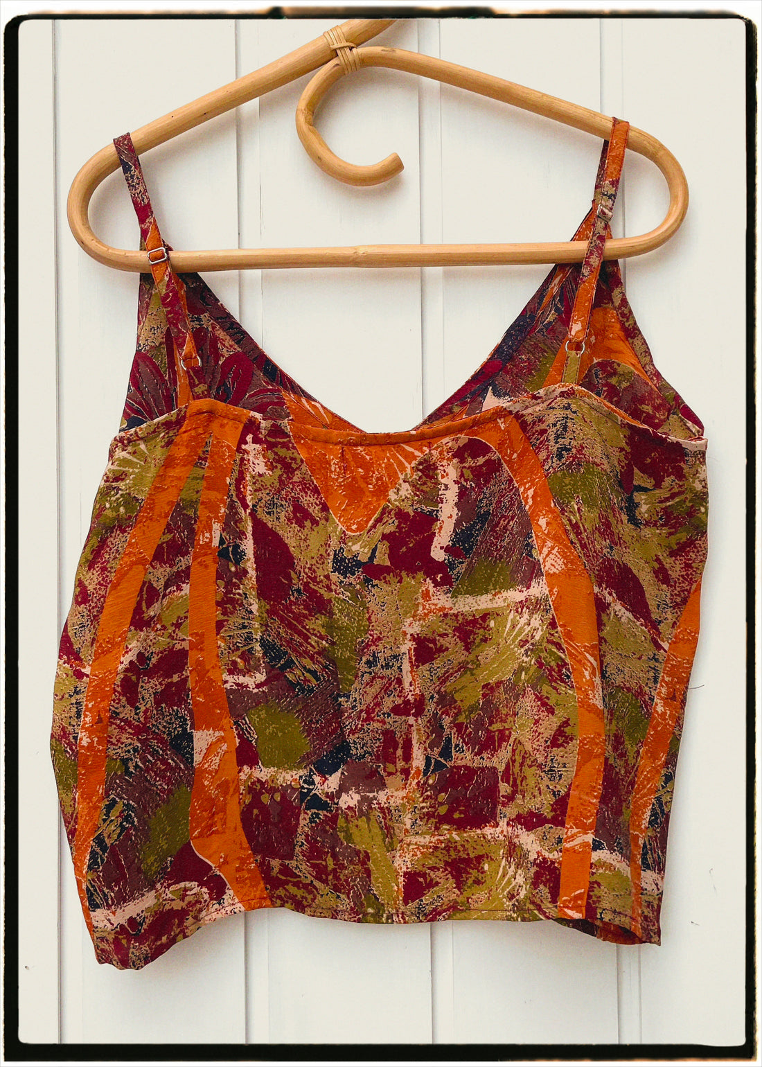 Reseda Silk Crepe Camisole Top ~ Ginger M