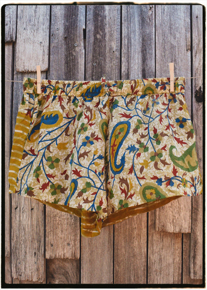 Fumaria Silk Shorts ~ Sunburn XL