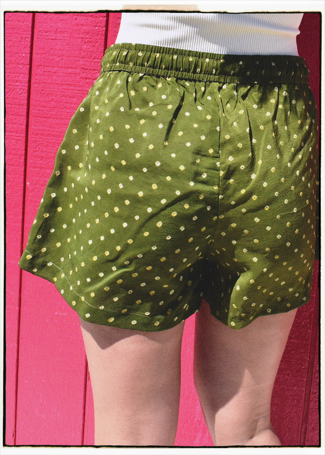 Fumaria Silk Shorts ~ Cactus XS