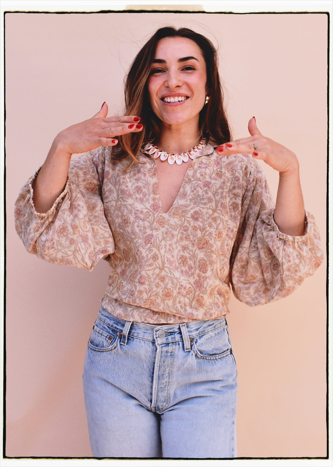 Cleome Silk Crepe Shirt ~ Flora S &amp; L