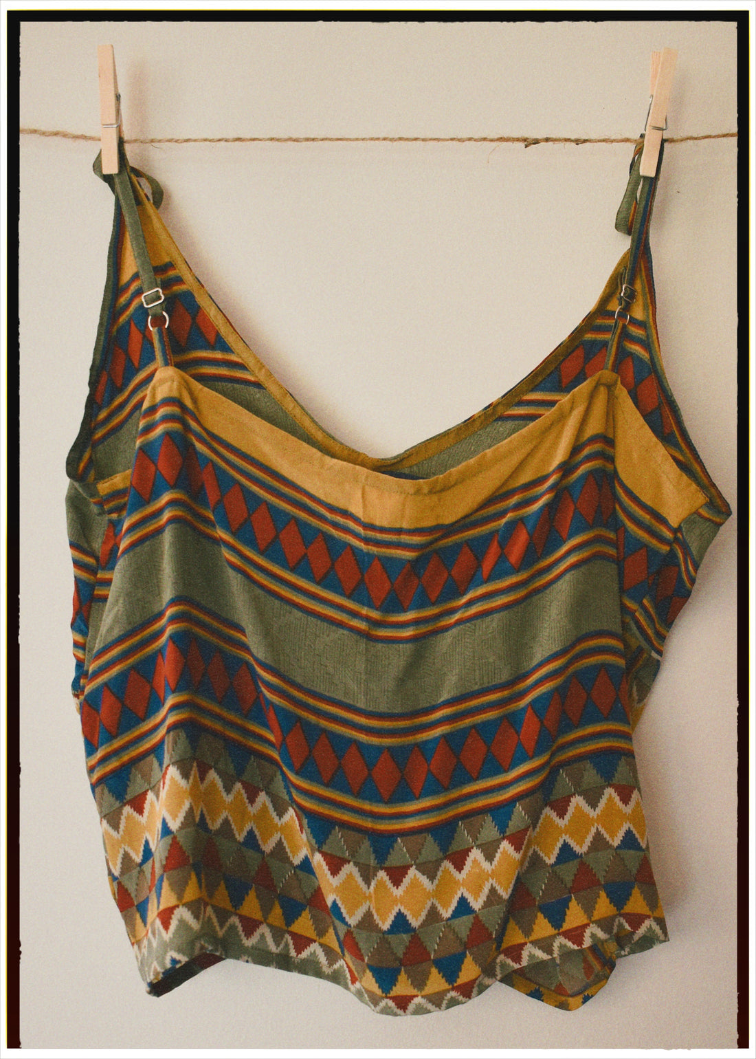 Reseda Silk Crepe Camisole Top ~ Harlequin M