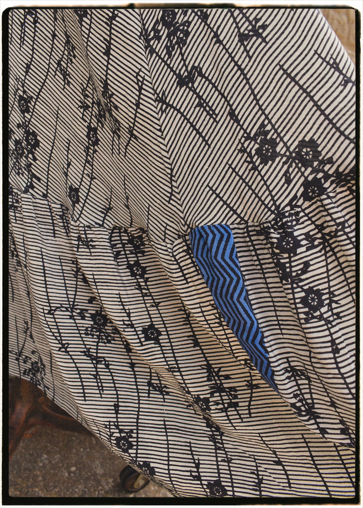 Eustoma Silk Crepe Swing Maxi Dress ~ Niagara L