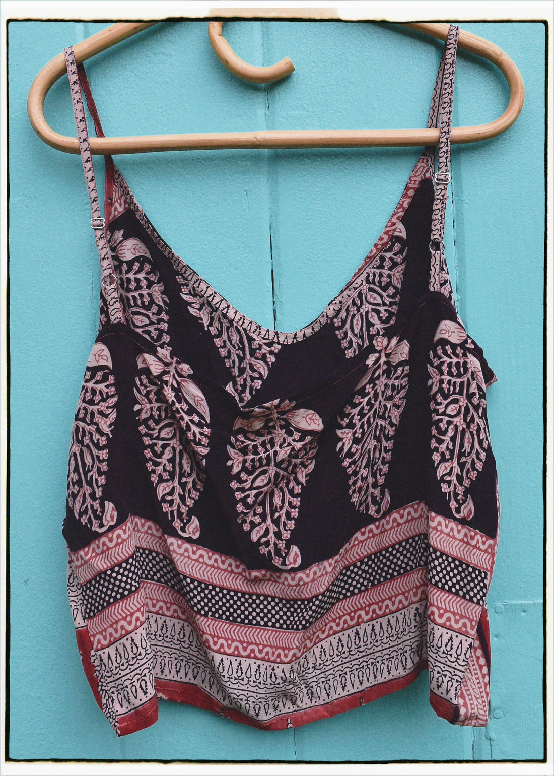 Reseda Silk Crepe Camisole Top ~ Agarbatti L
