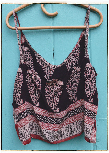Reseda Silk Crepe Camisole Top ~ Agarbatti L