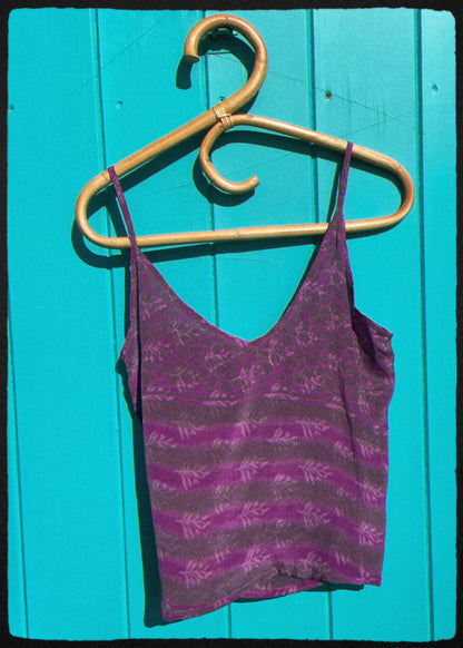 Reseda Silk Crepe Camisole Top ~ Fiji XS