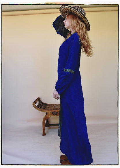 Zea Silk Crepe Kaftan Maxi Dress ~  Iva XS