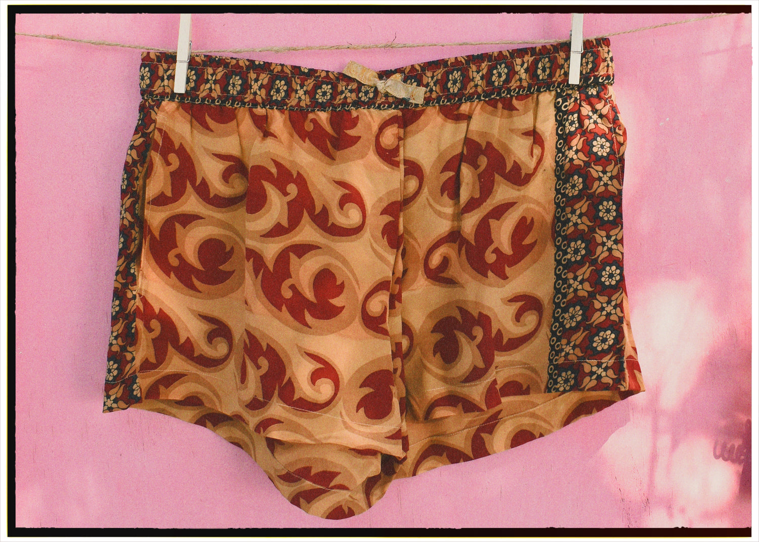 Fumaria Silk Shorts ~ Roasted L