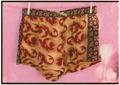 Fumaria Silk Shorts ~ Roasted L