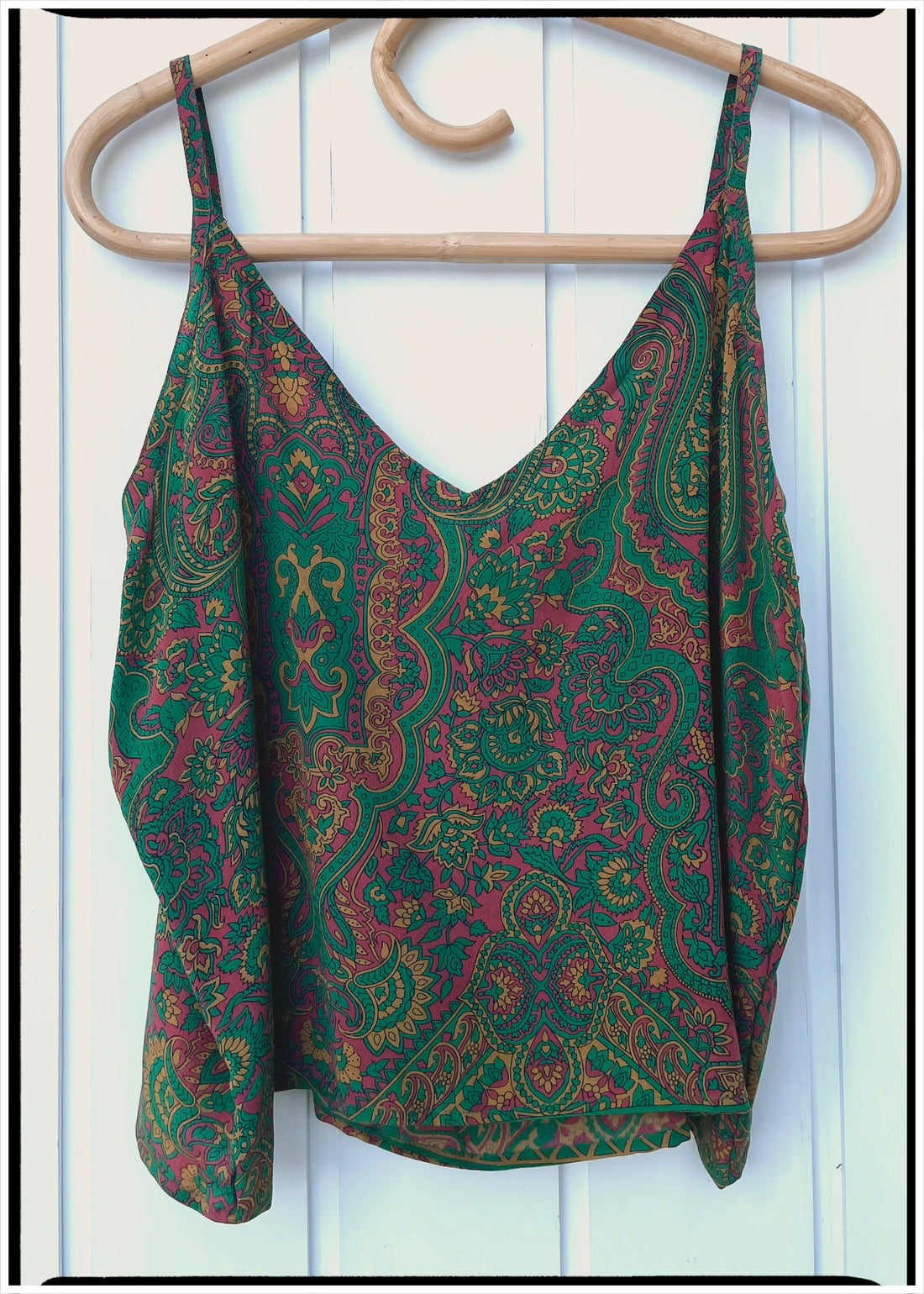 Reseda Silk Crepe Camisole Top ~ Francisco L
