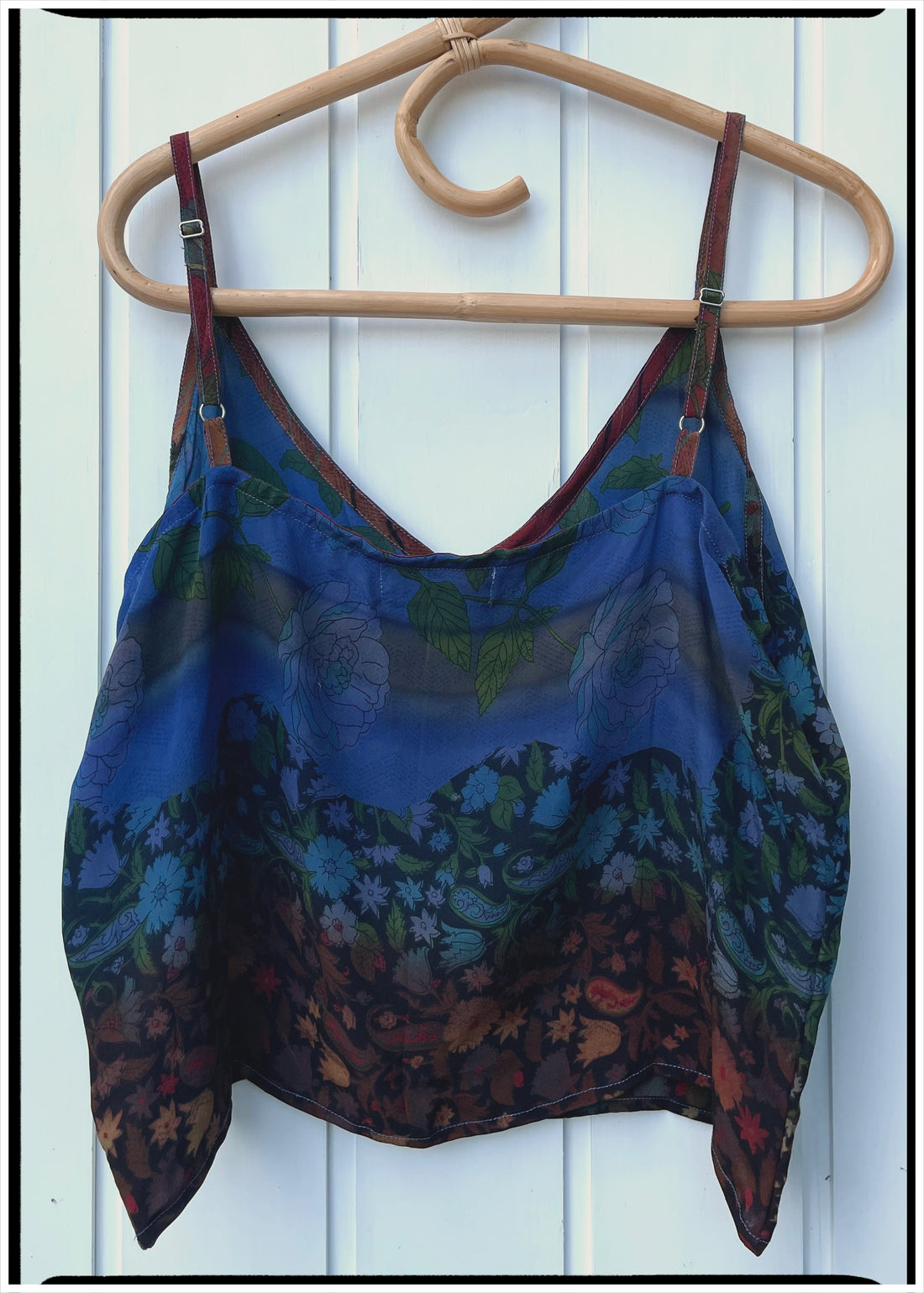 Reseda Silk Crepe Camisole Top ~ Fiesta L