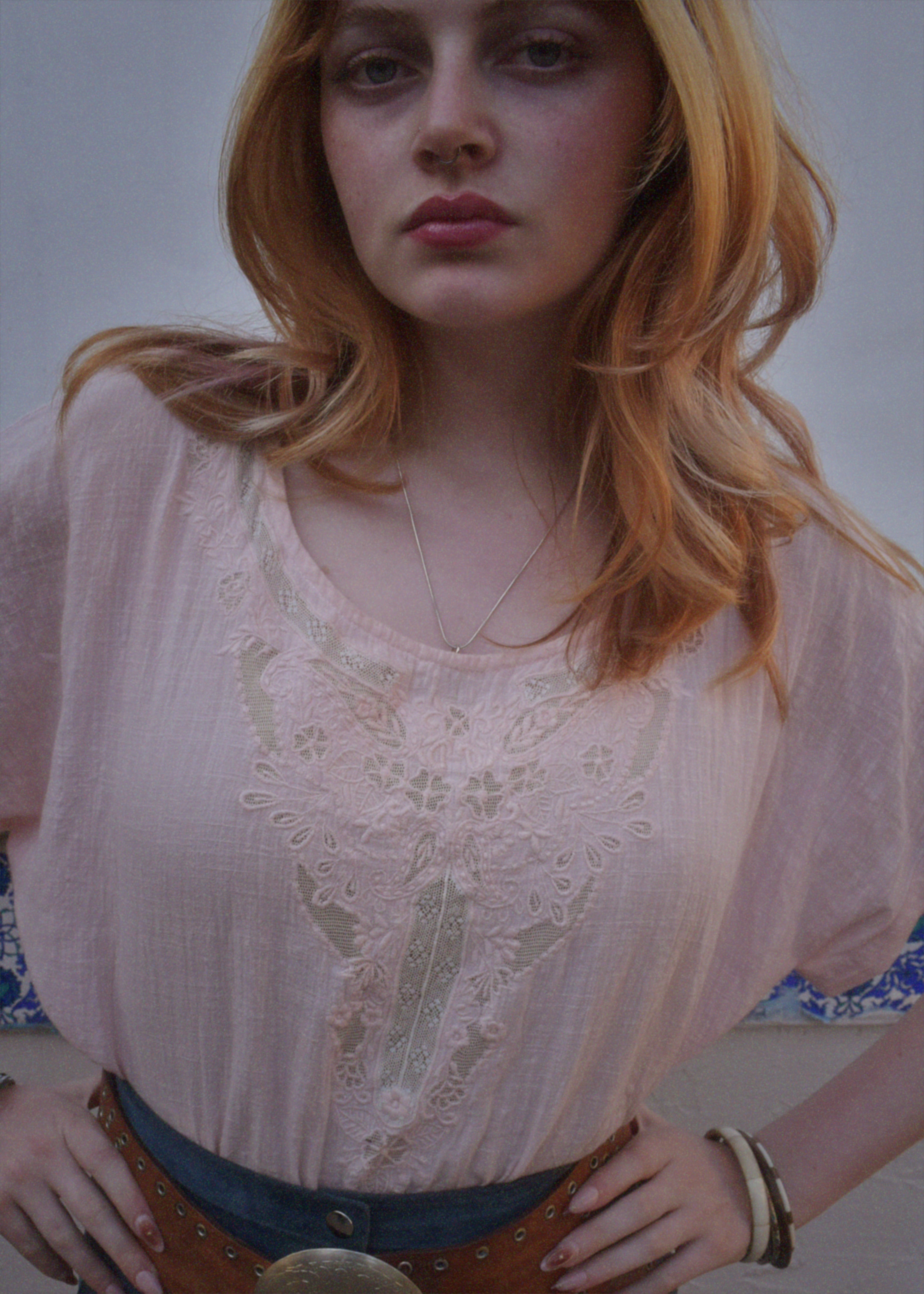 Hybrides Cotton Cut-Work Shirt