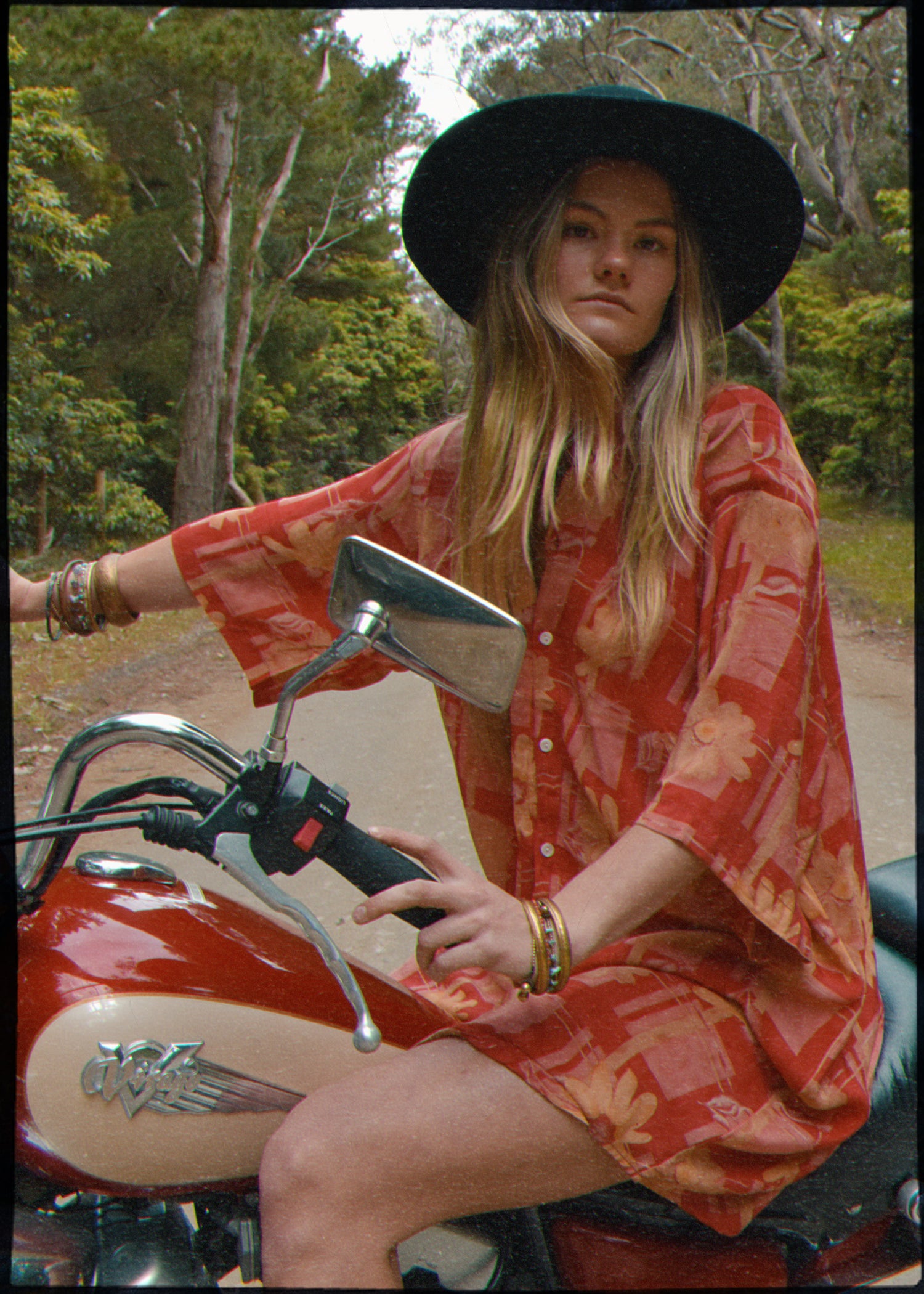 Astralagus Silk Crepe Oversized Shirt ~ Oriole
