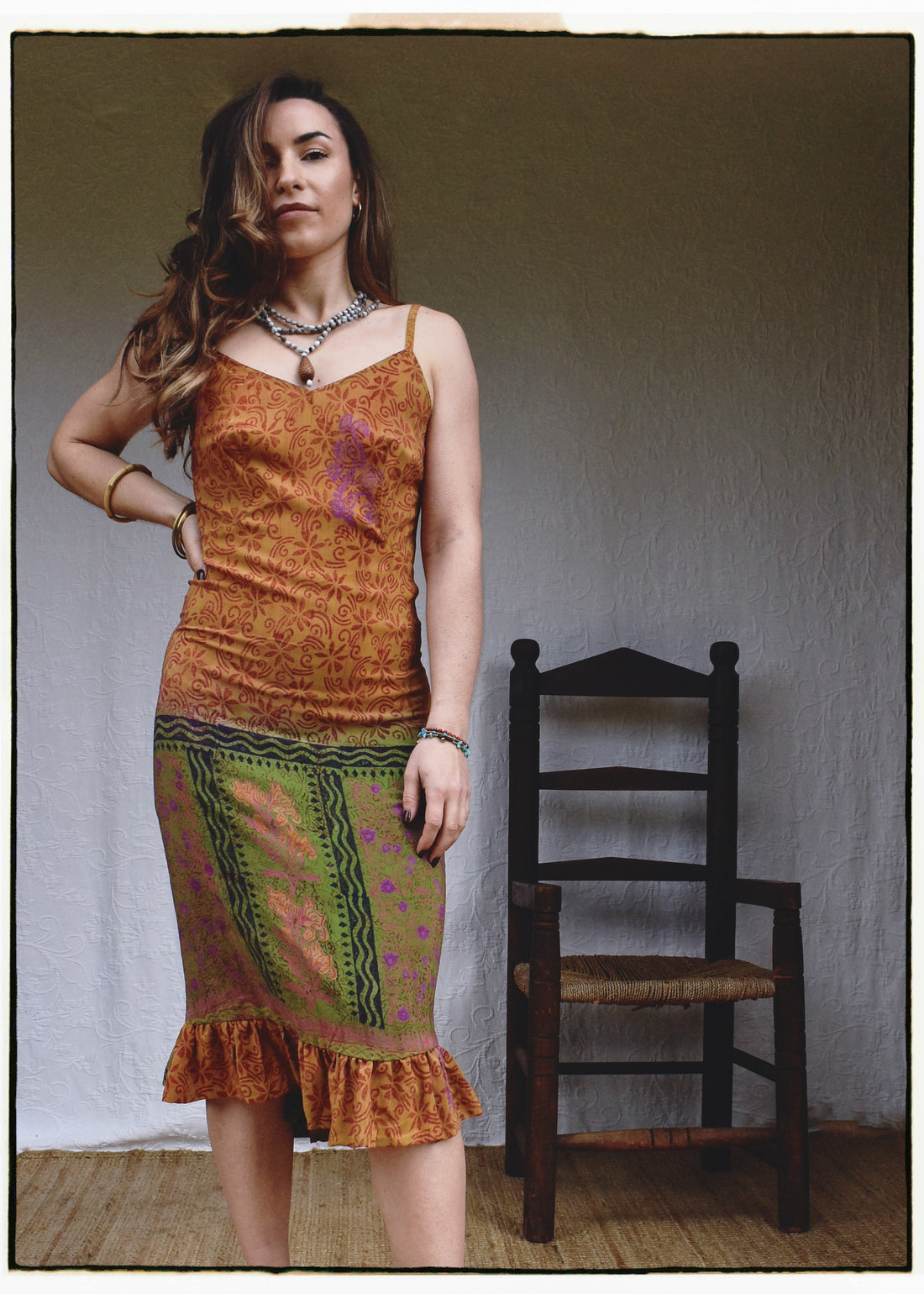 Rumex Silk Slip Dress ~ Dijon XS &amp; XL