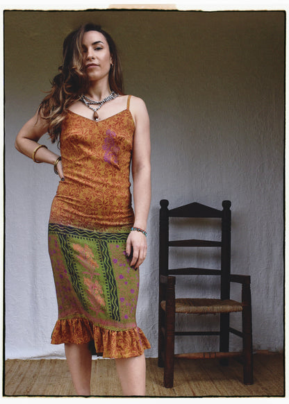 Rumex Silk Slip Dress ~ Dijon XS &amp; XL