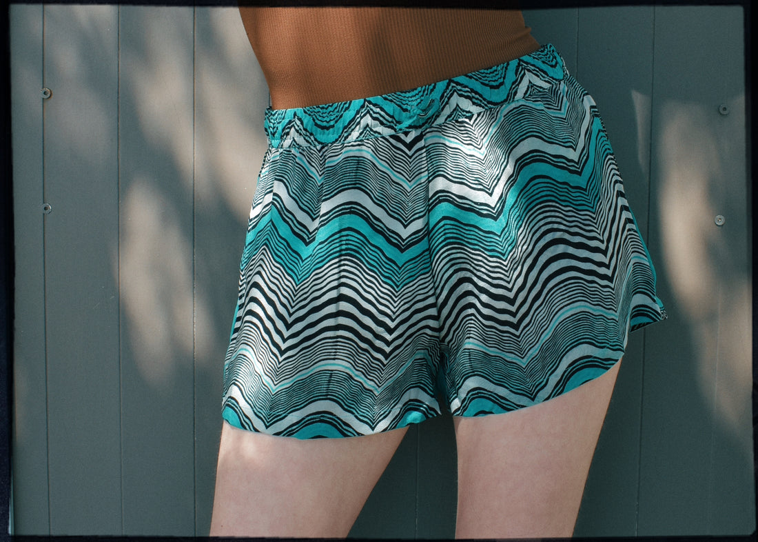 Fumaria Silk Shorts ~  Deco S