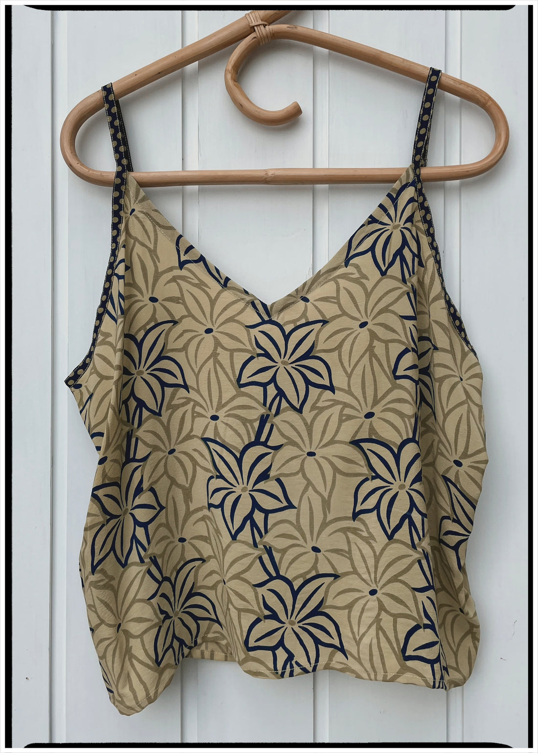 Reseda Silk Crepe Camisole Top ~ Tawny XL
