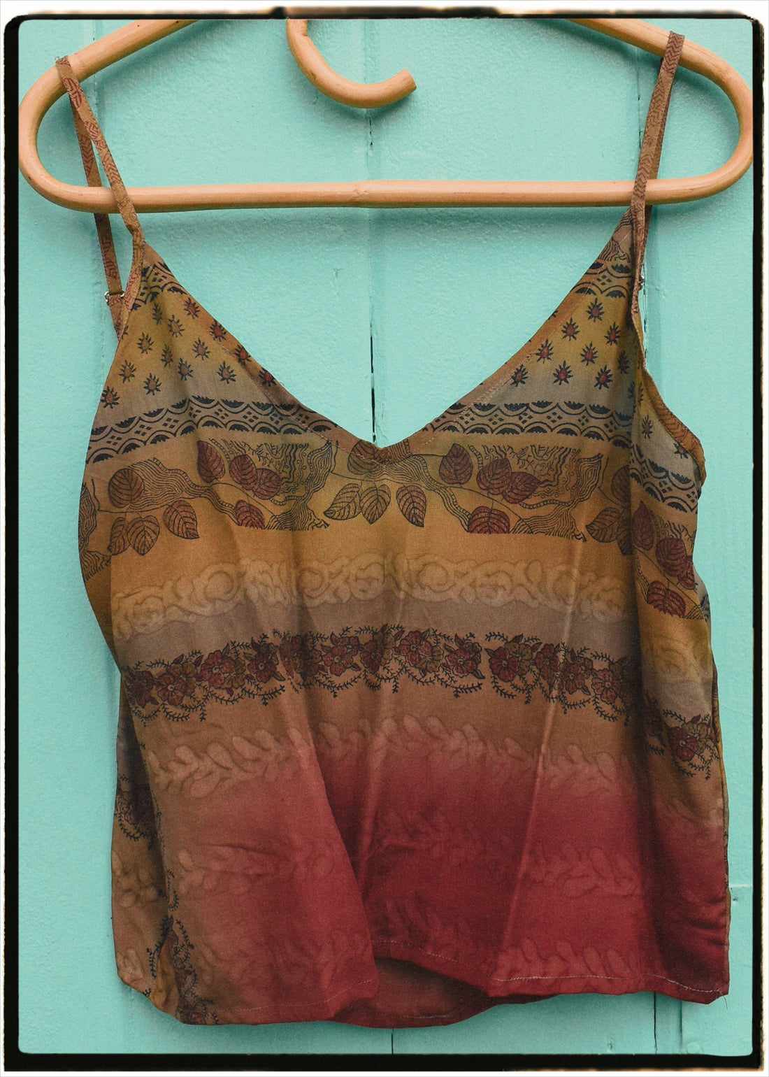 Reseda Silk Crepe Camisole Top ~ Watermark L