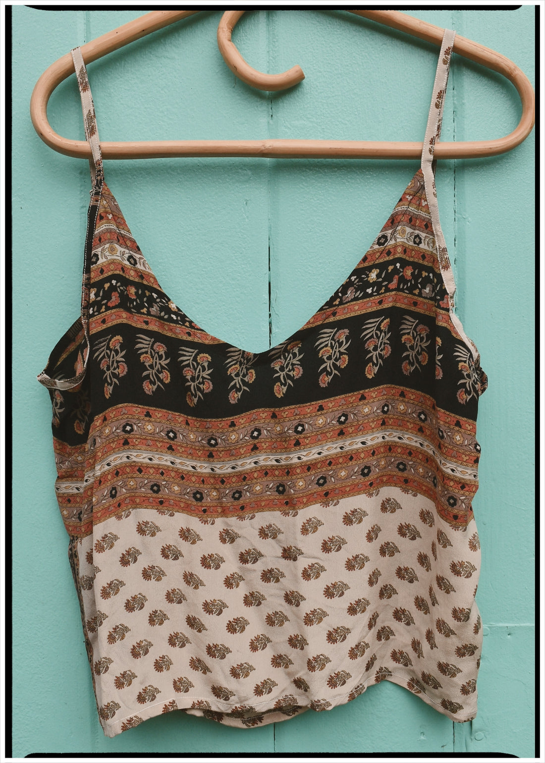 Reseda Silk Crepe Camisole Top ~ Picante L