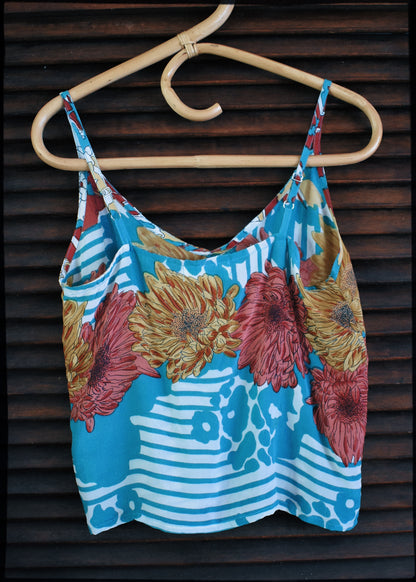 Reseda Silk Crepe Camisole Top ~ Maui XS