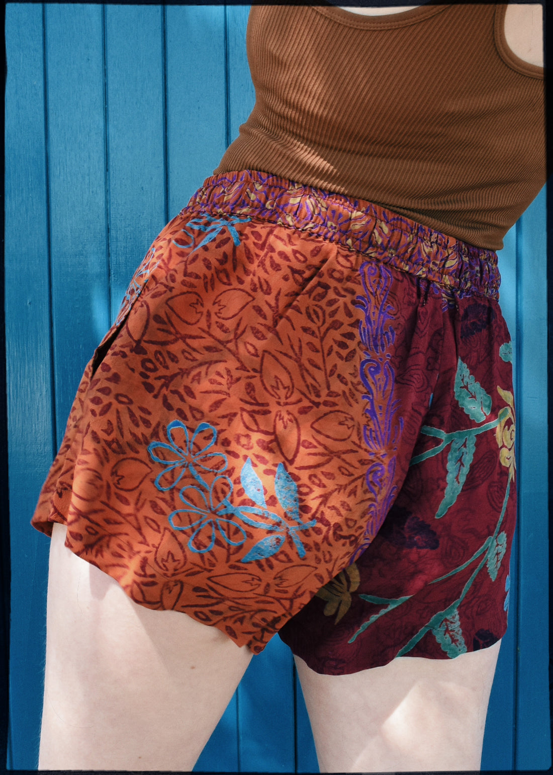 Fumaria Silk Shorts ~ Ribbon S