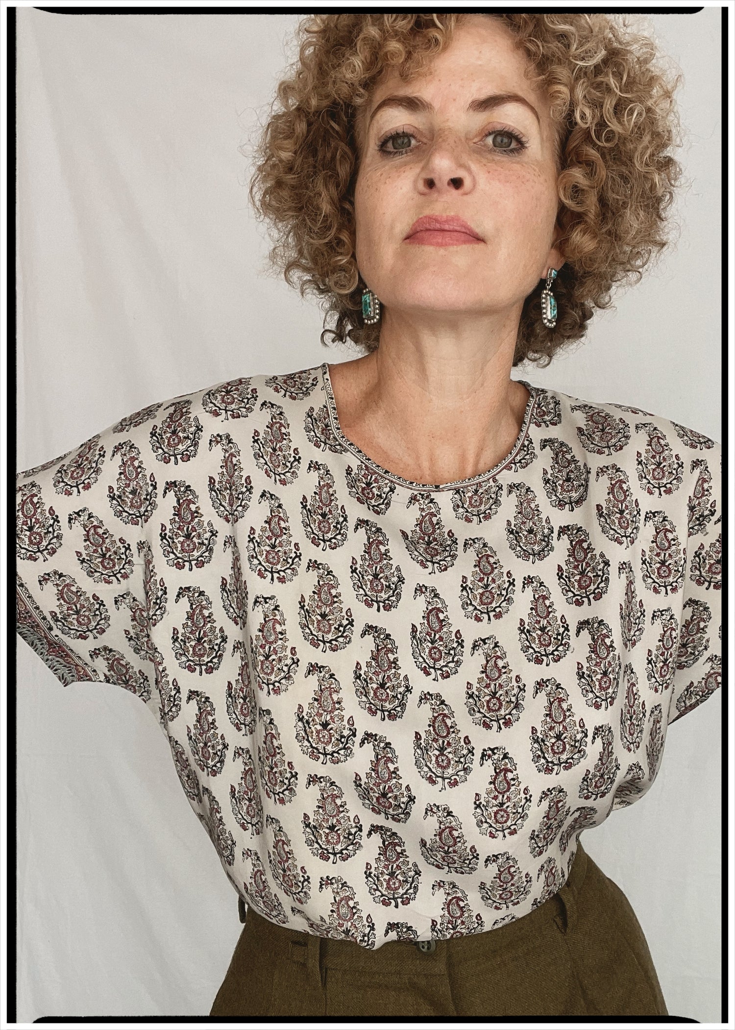 Viola Silk Crepe T-Shirt ~ Slate XL