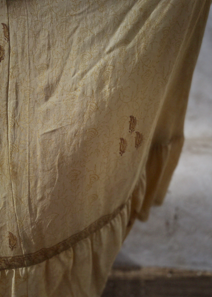 Eustoma Silk Crepe Swing Maxi Dress ~ Alesan S