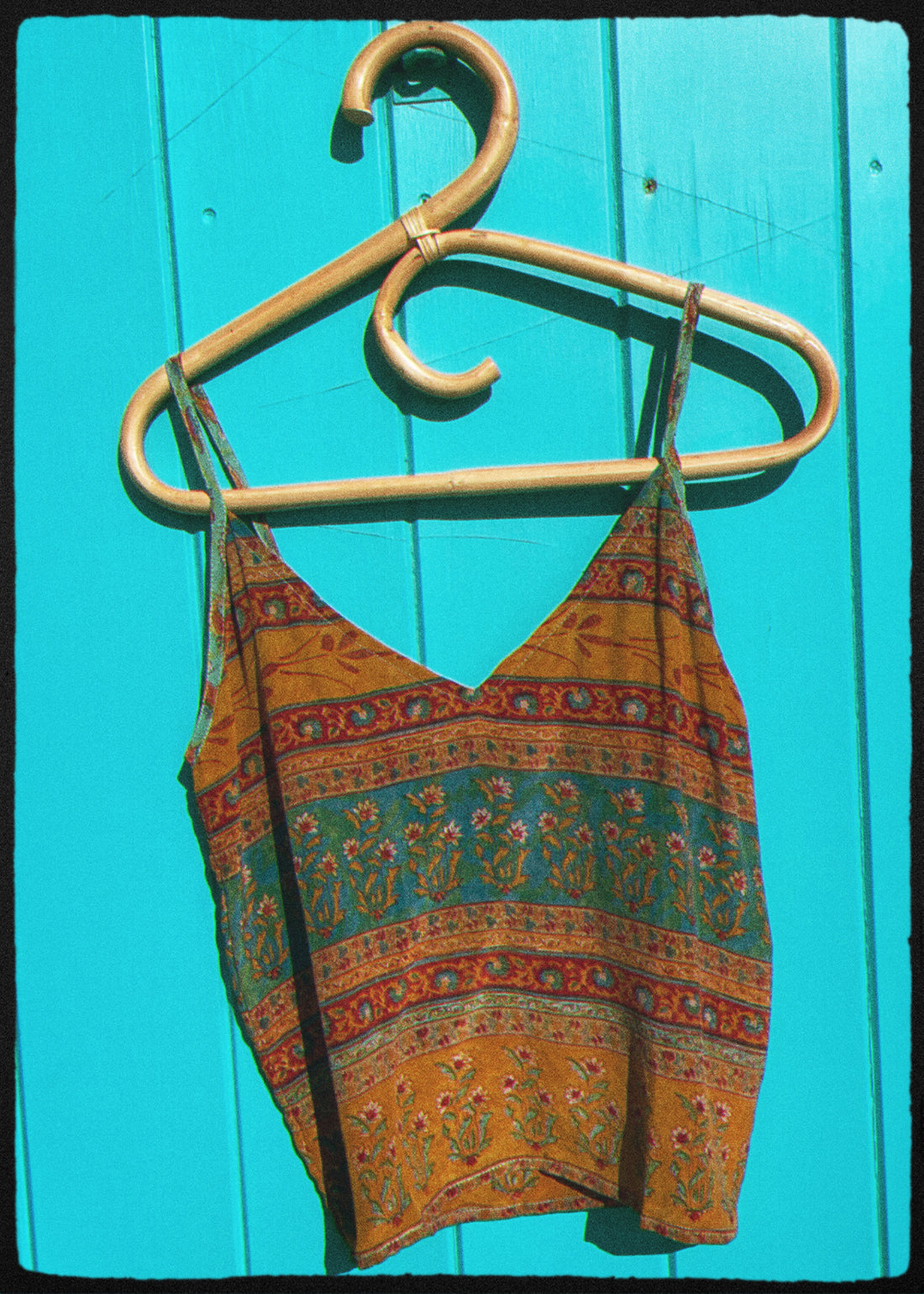 Reseda Silk Crepe Camisole Top ~ Barbados XS