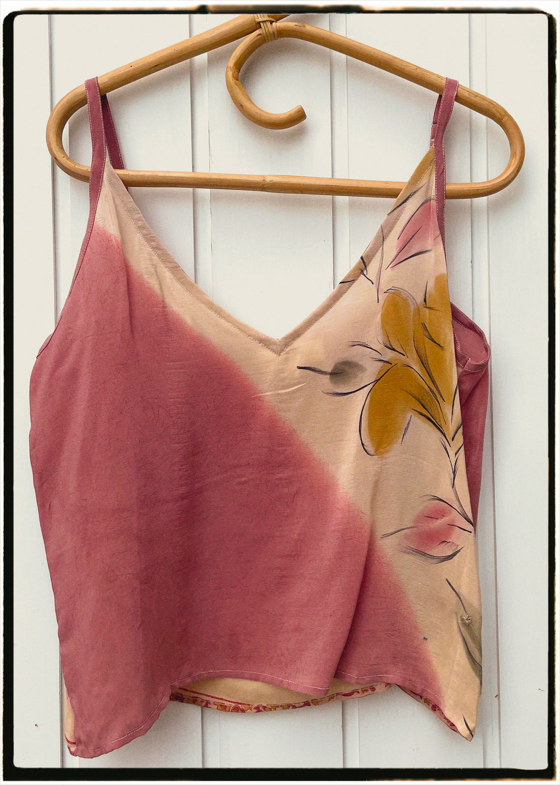Reseda Silk Crepe Camisole Top ~ Musk M