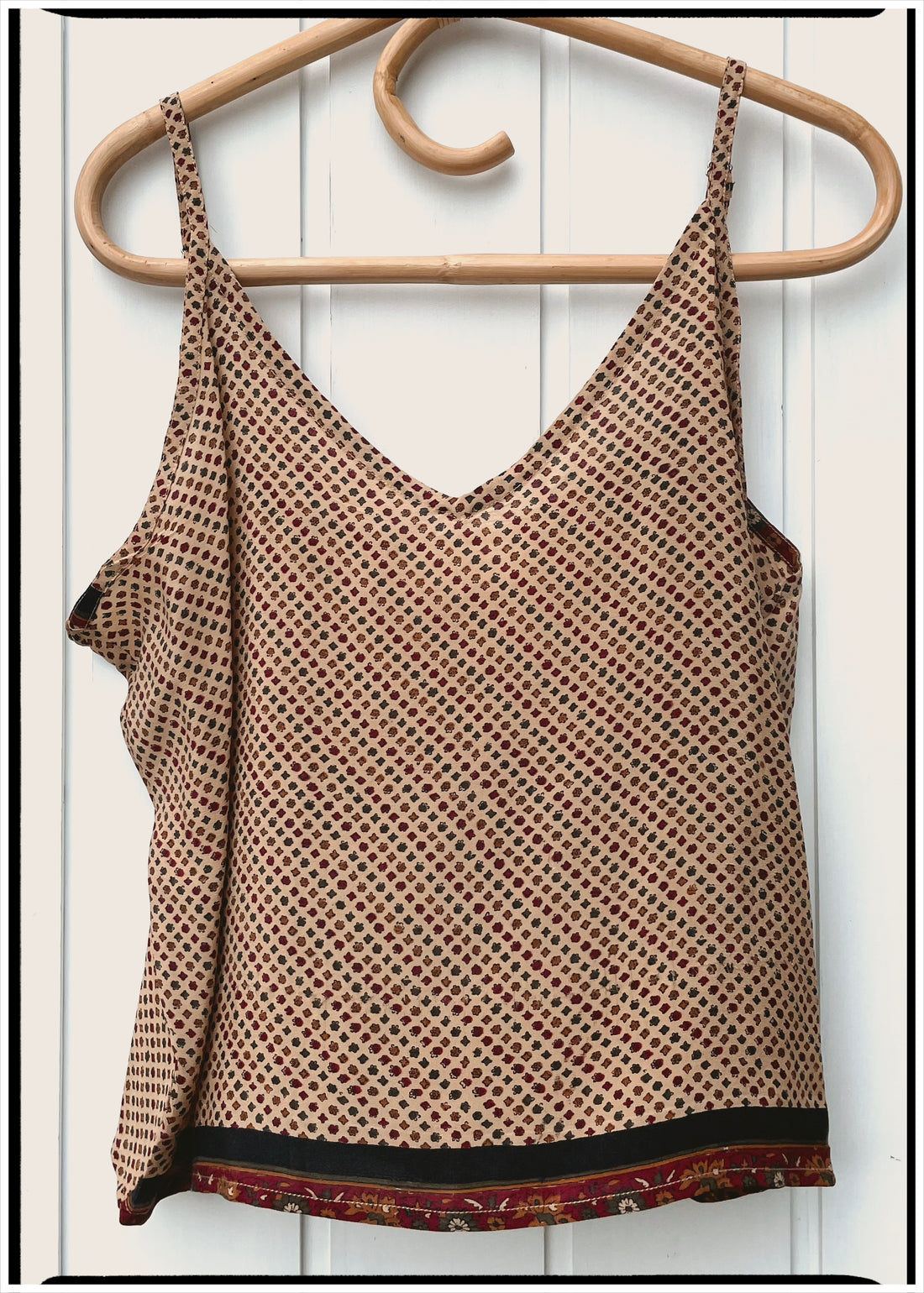 Reseda Silk Crepe Camisole Top ~ Hexa XL