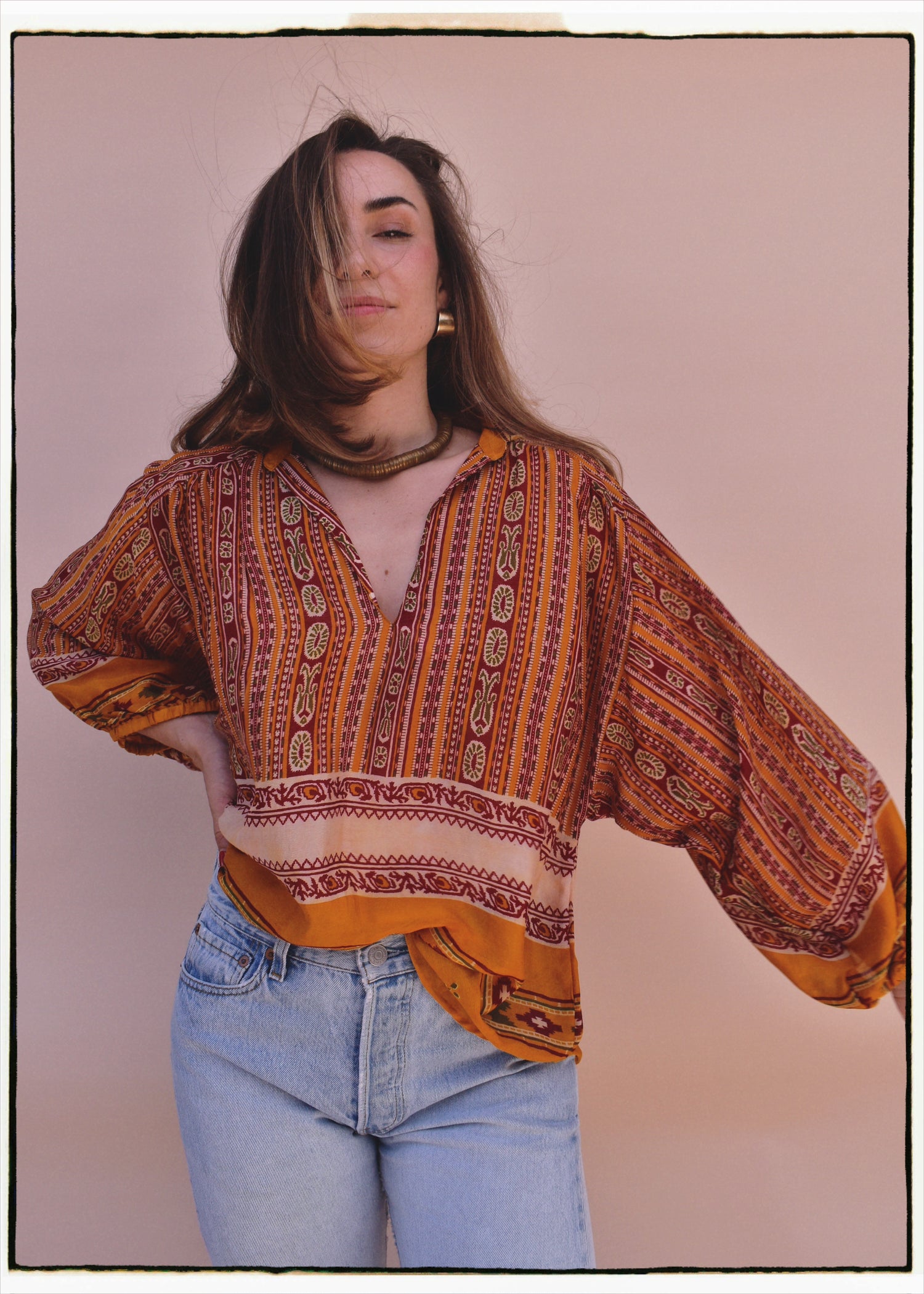 Cleome Silk Crepe Shirt ~ Sage M