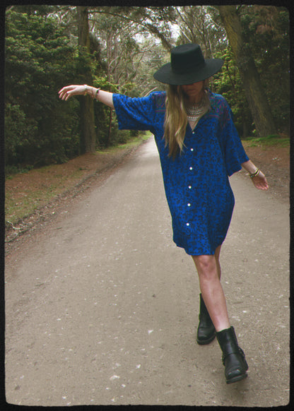 Astralagus Silk Crepe Oversized Shirt ~ Diva