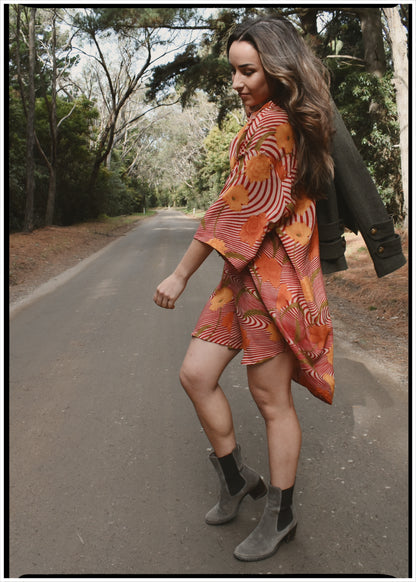 Astralagus Silk Crepe Oversized Shirt ~ Capri