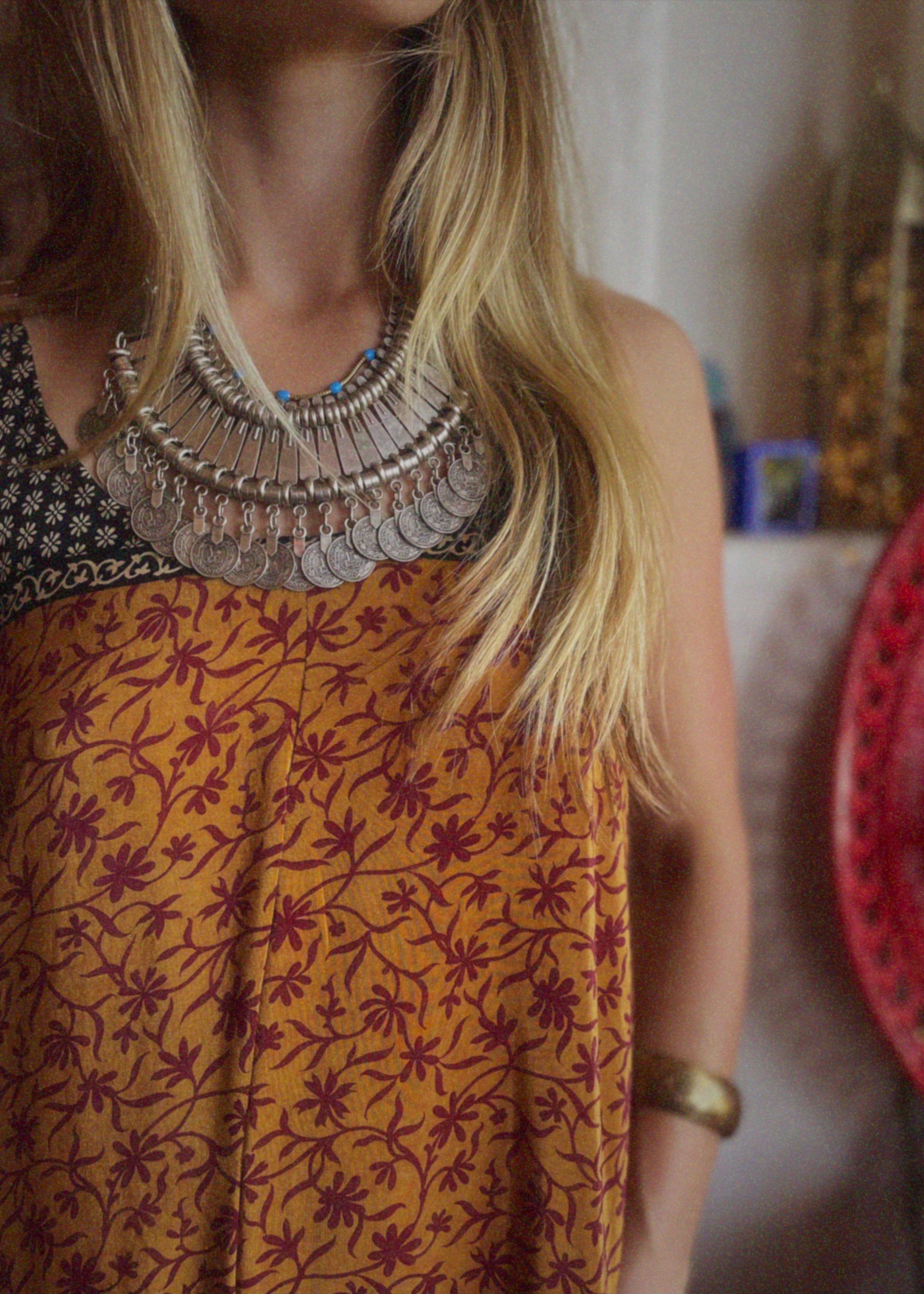 Eustoma Silk Crepe Swing Maxi Dress ~ Wren XS