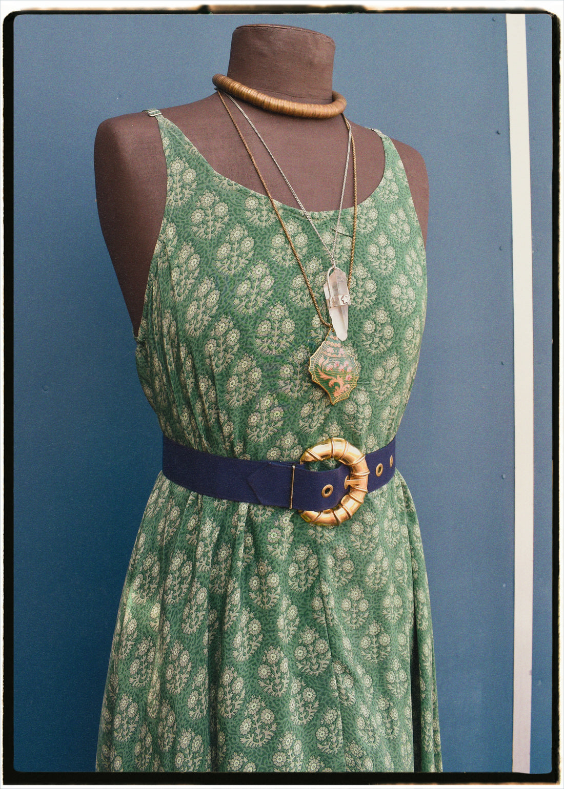 Eustoma Silk Crepe Swing Maxi Dress ~ Fusion XL