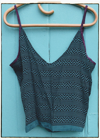Reseda Silk Crepe Camisole Top ~ Atlantic L