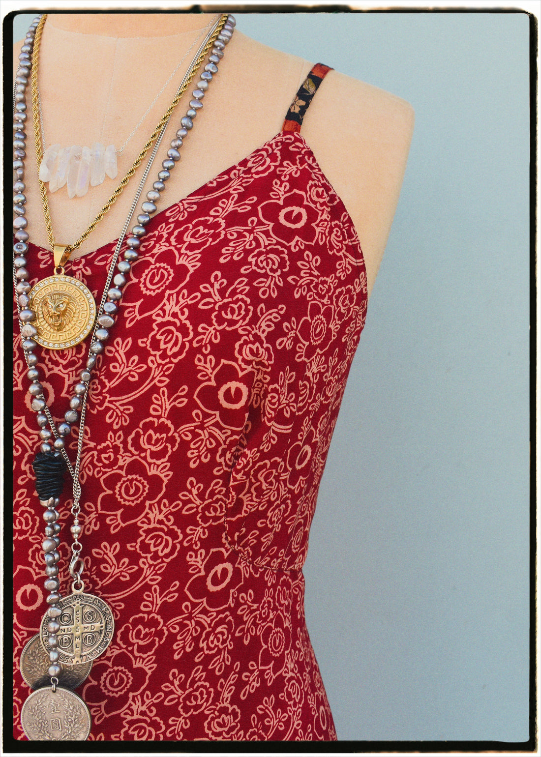 Rumex Silk Slip Dress ~ Tango M