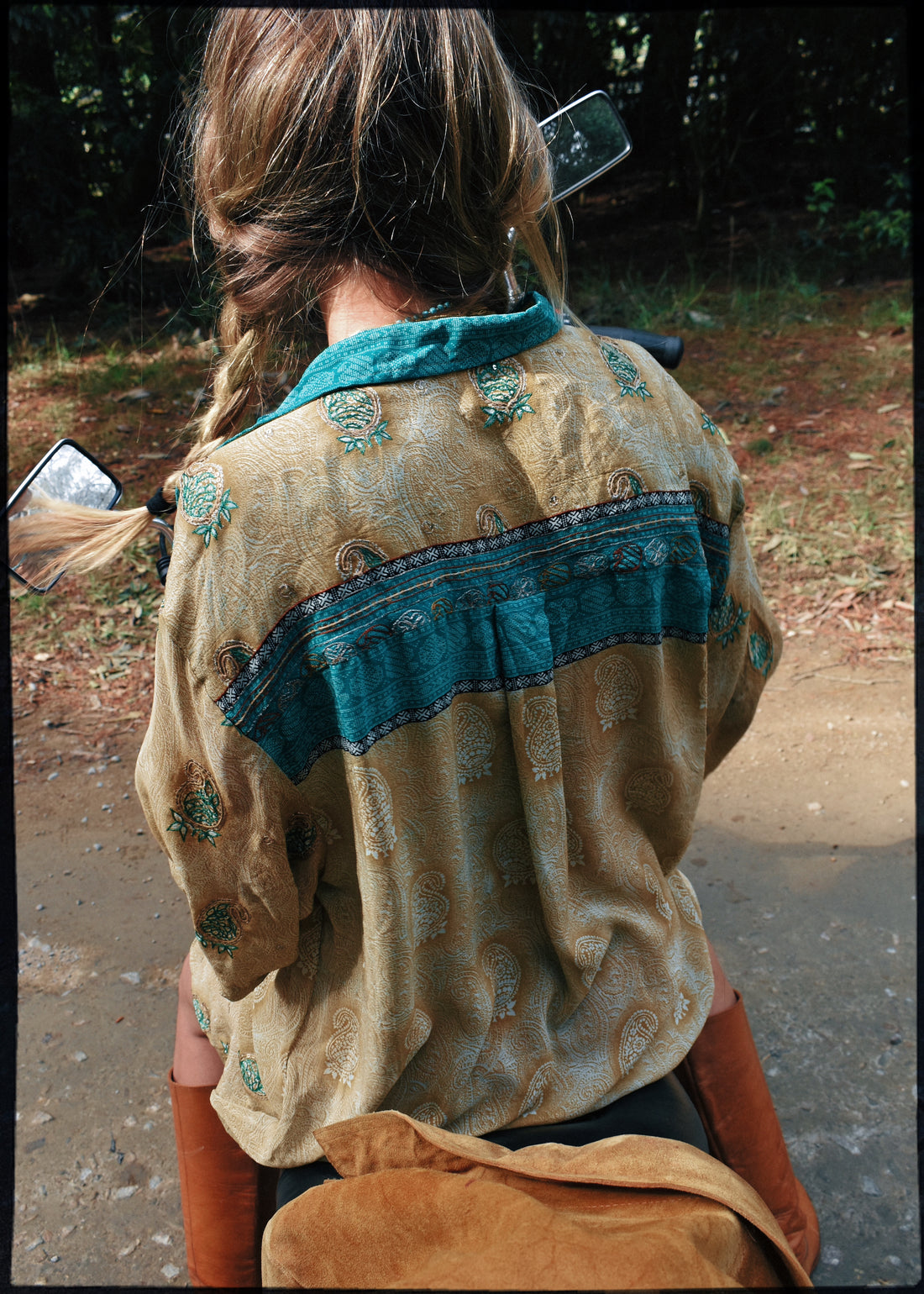 Astralagus Silk Crepe Oversized Shirt ~ Overland