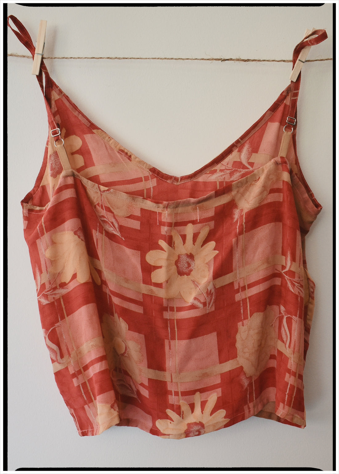 Reseda Silk Crepe Camisole Top ~ Oriole M