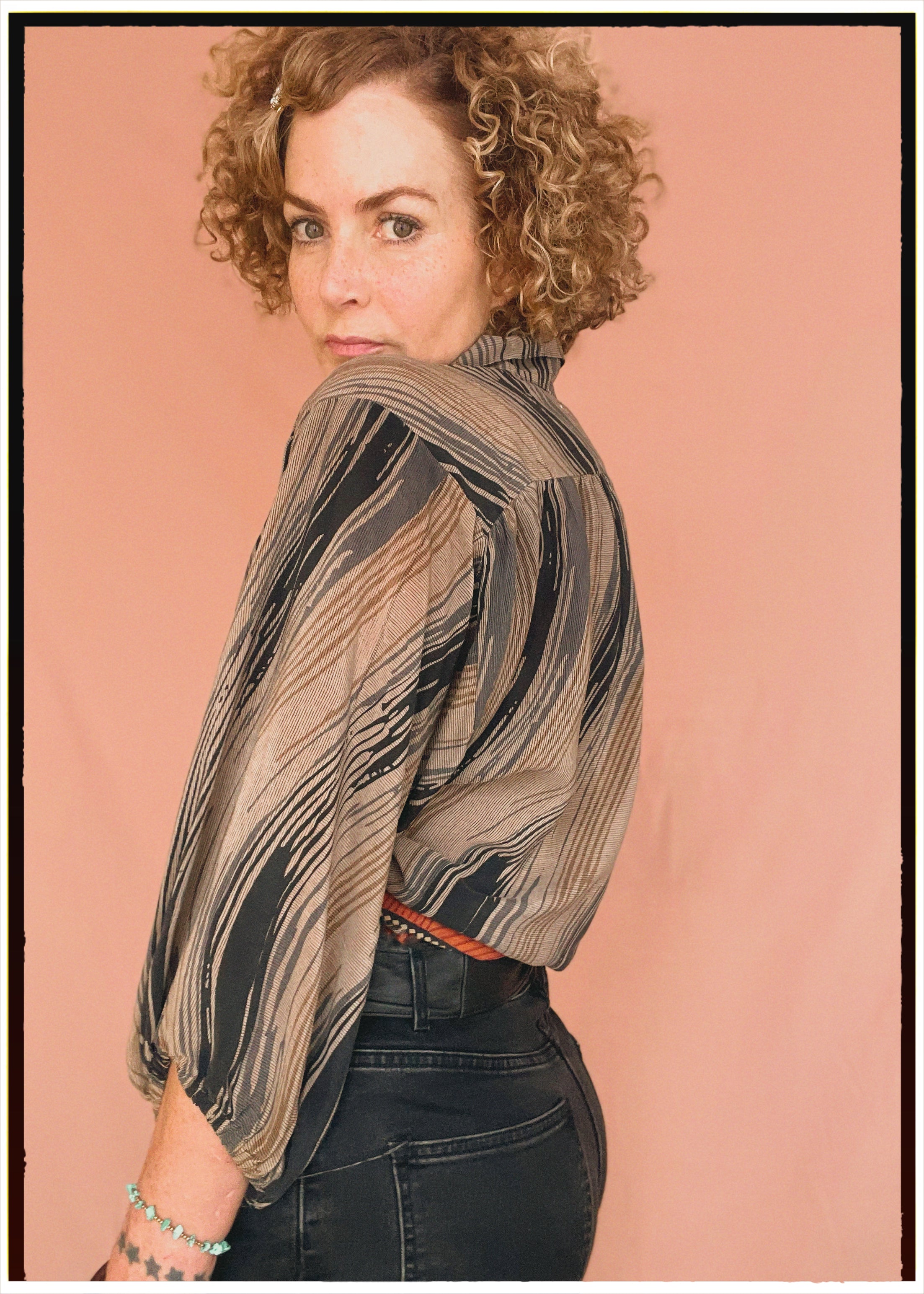 Ochna Silk Crepe Shirt ~ Hurricane XL