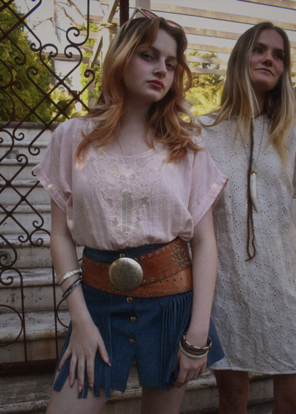 Hybrides Cotton Cut-Work Shirt